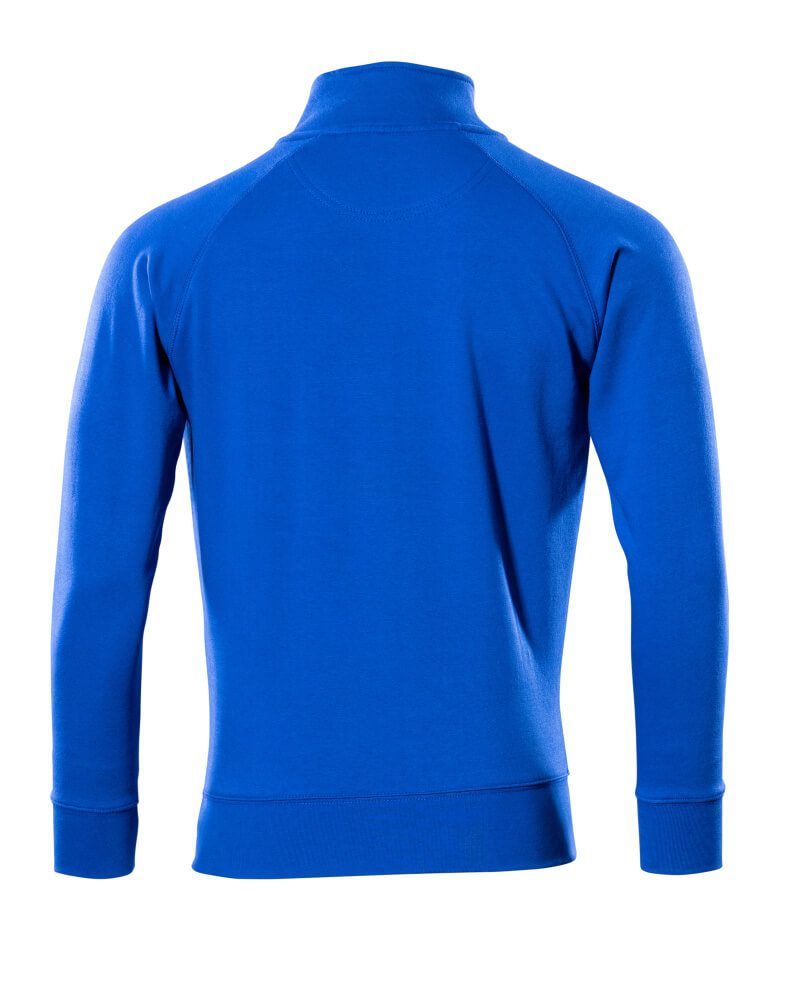 Crossover Sweatshirt mit kurzem Reißverschluss