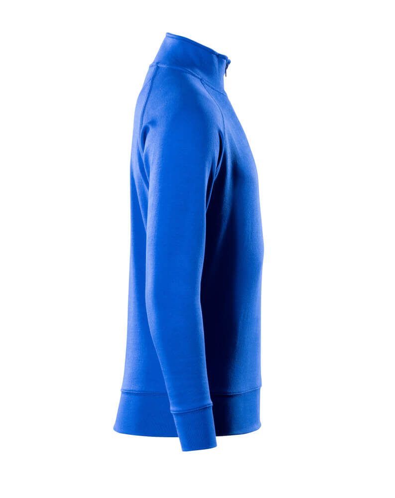 Crossover Sweatshirt mit kurzem Reißverschluss