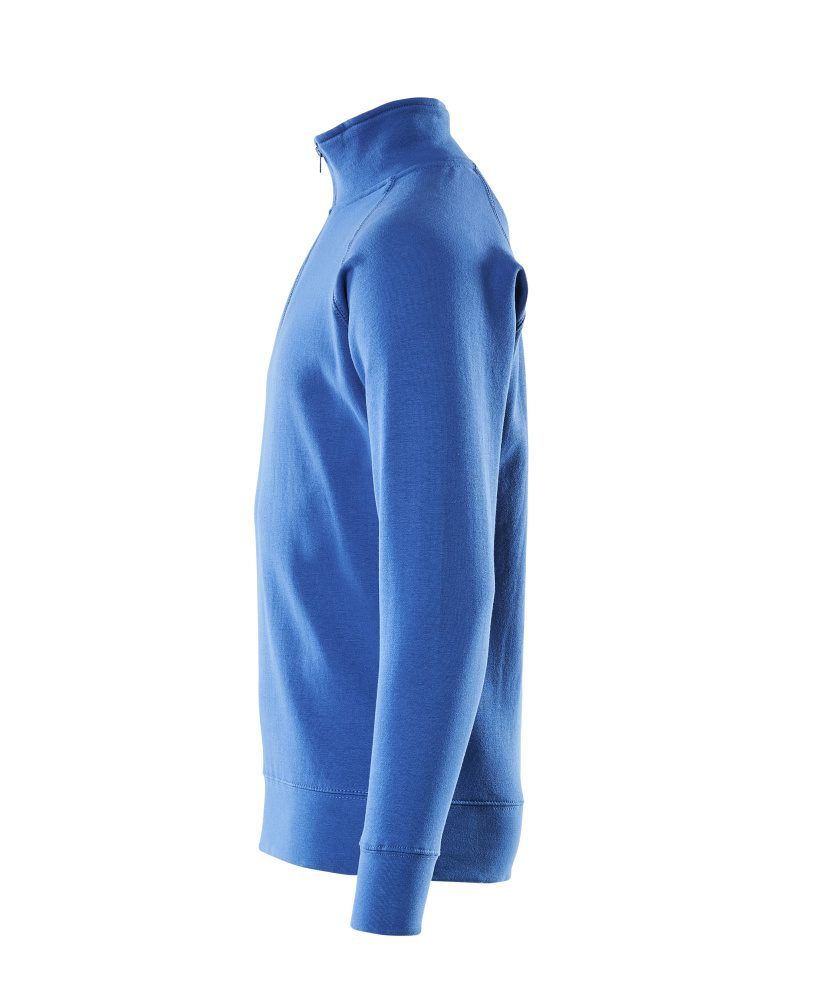 Crossover Sweatshirt mit kurzem Reißverschluss
