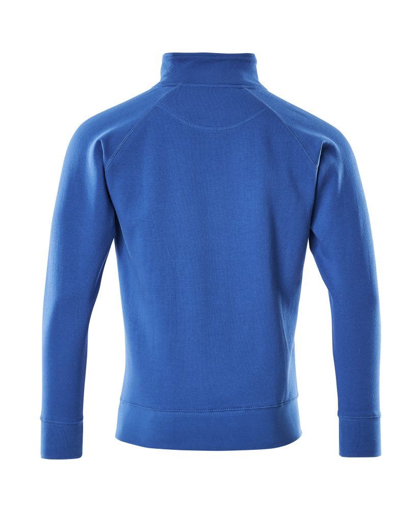 Crossover Sweatshirt mit kurzem Reißverschluss