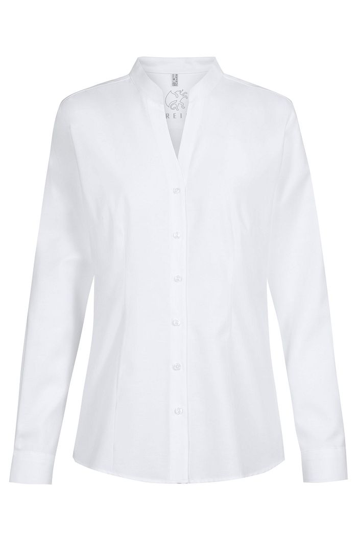 Landhaus Stehkragenbluse 1/1 Regular Fit Damen
