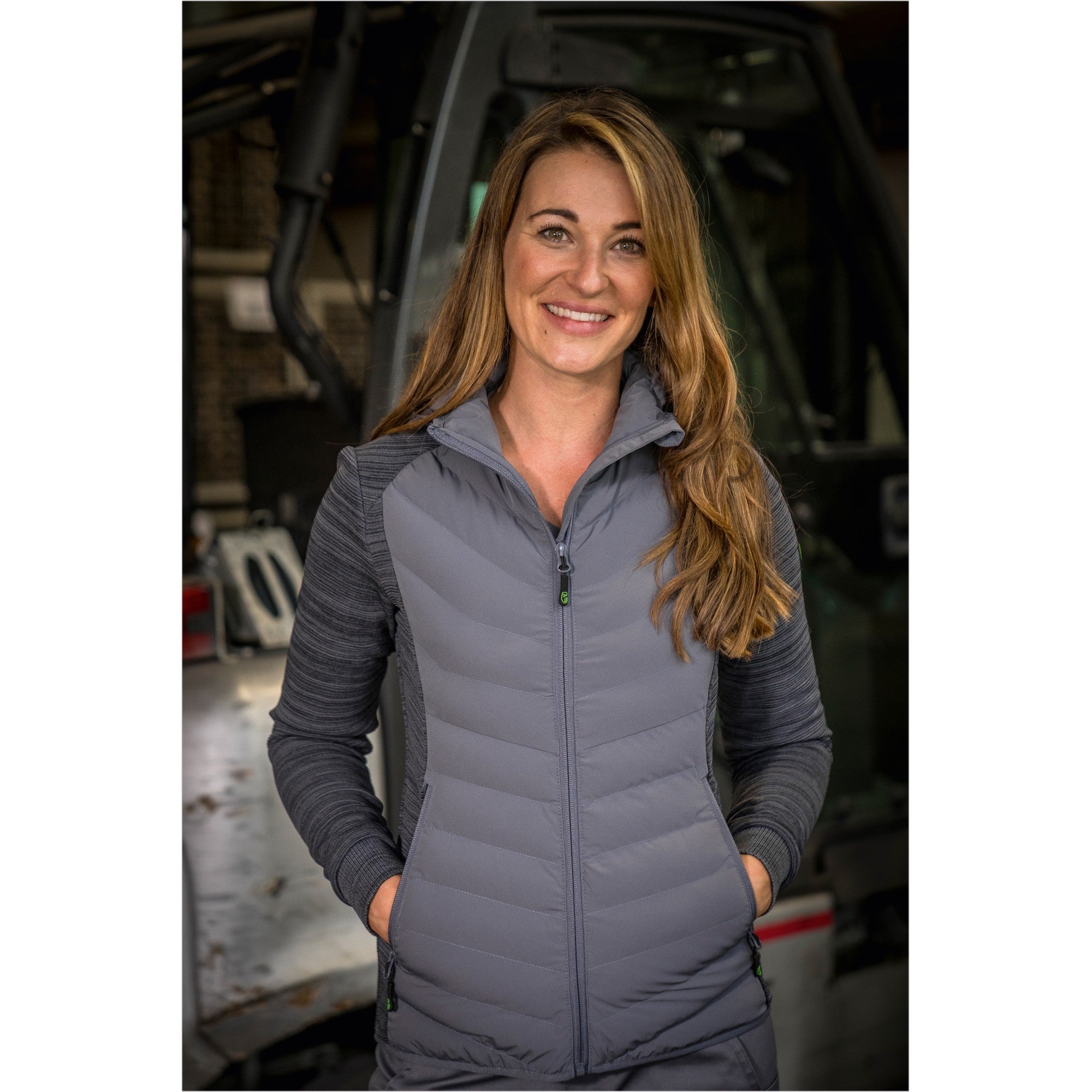 Damen Hybridjacke Casual Line - Grau