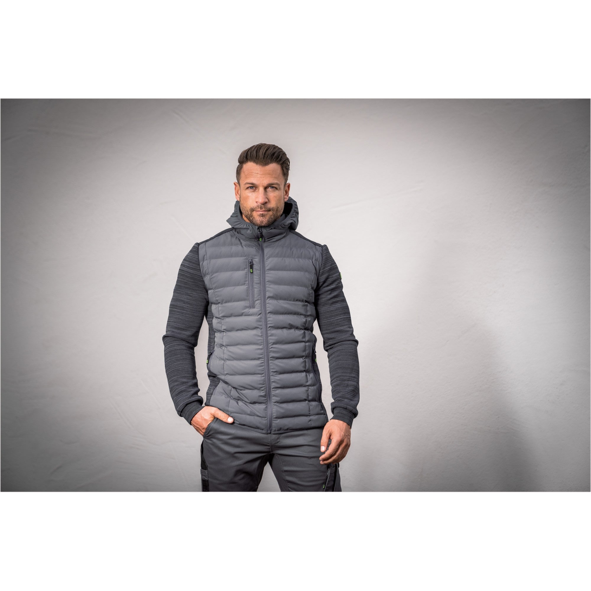 Hybridjacke Casual Line - Grau