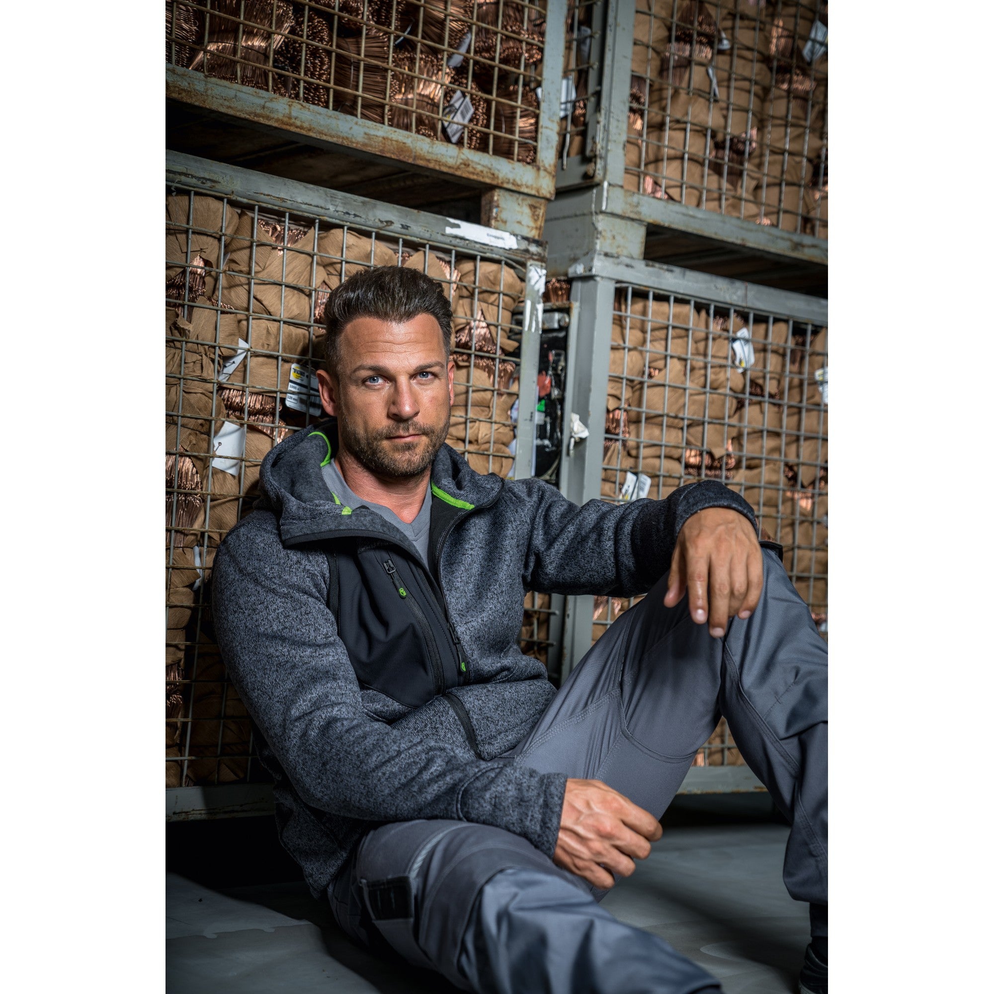 Strickjacke Casual Line - Grau