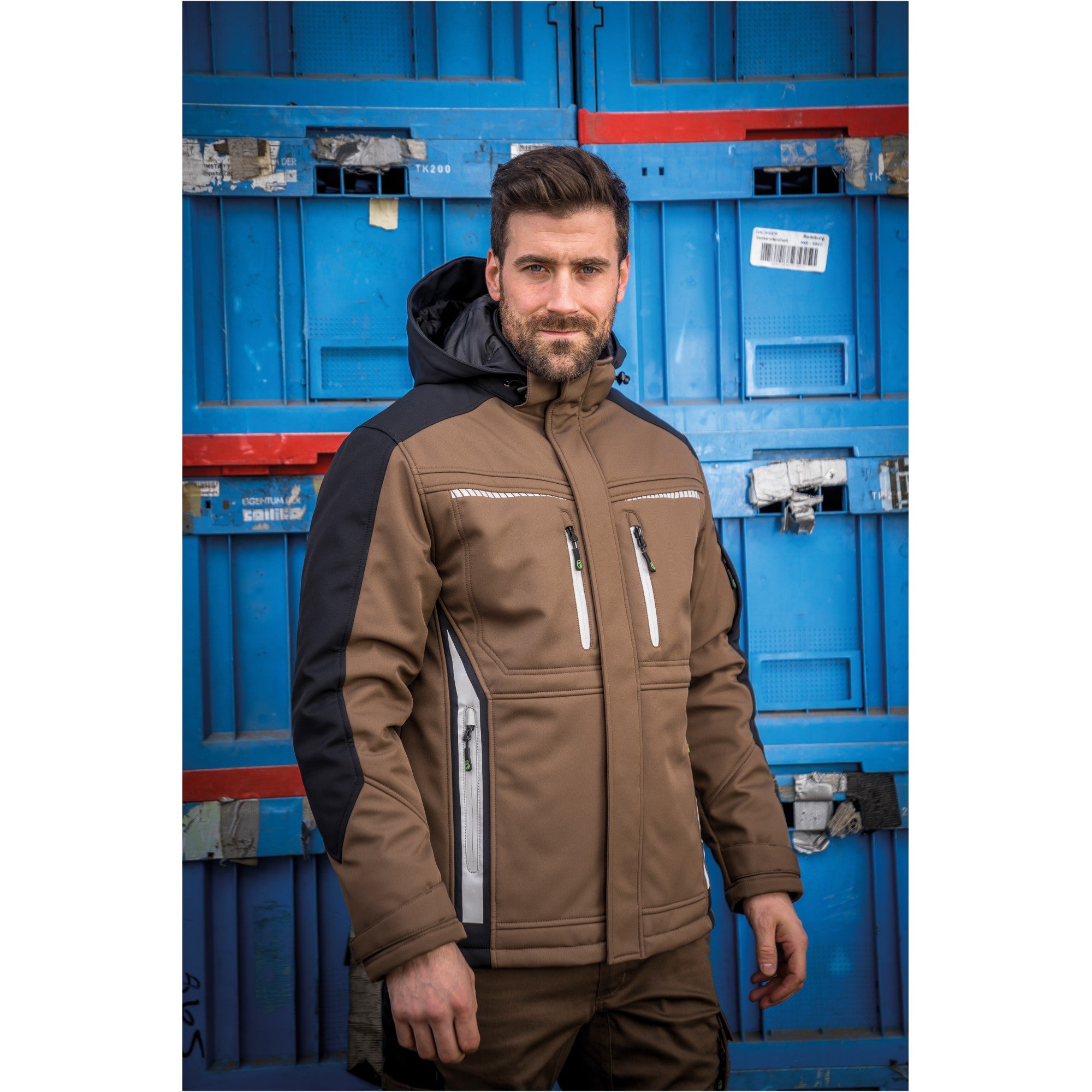 Winter-Softshelljacke Flex Line - Haselnuss