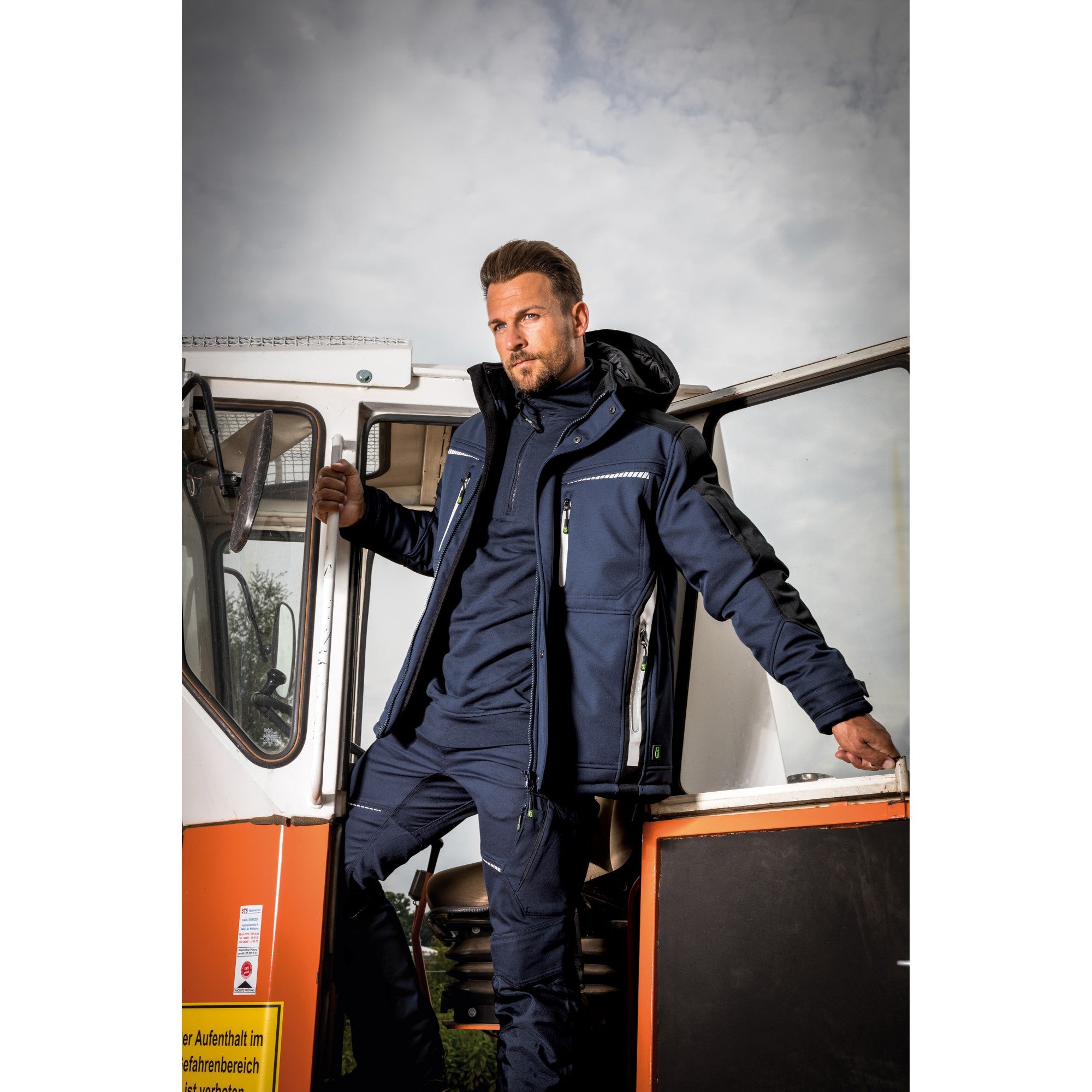 Zip-Sweater Flex Line - Marine