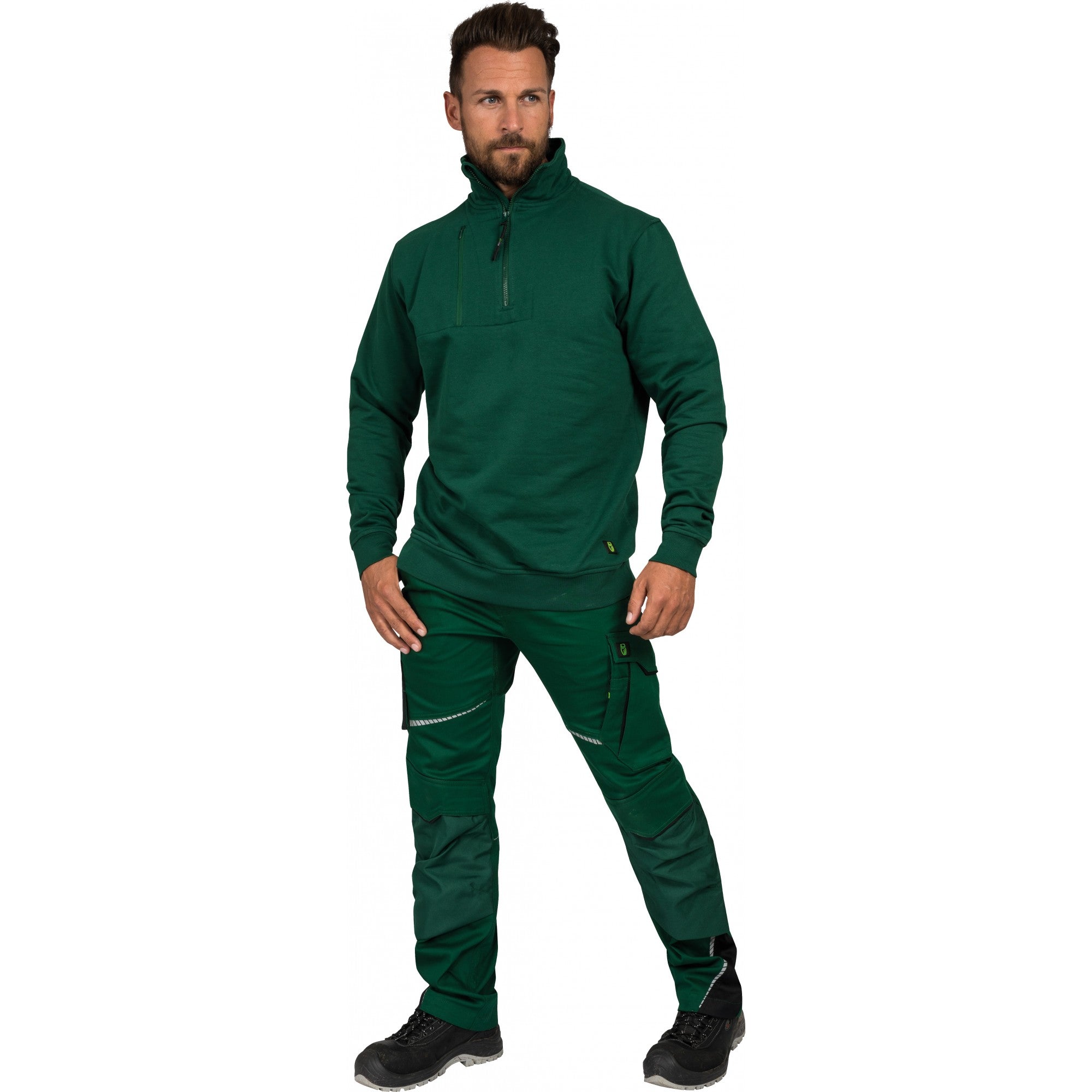 Zip-Sweater Flex Line - Grün