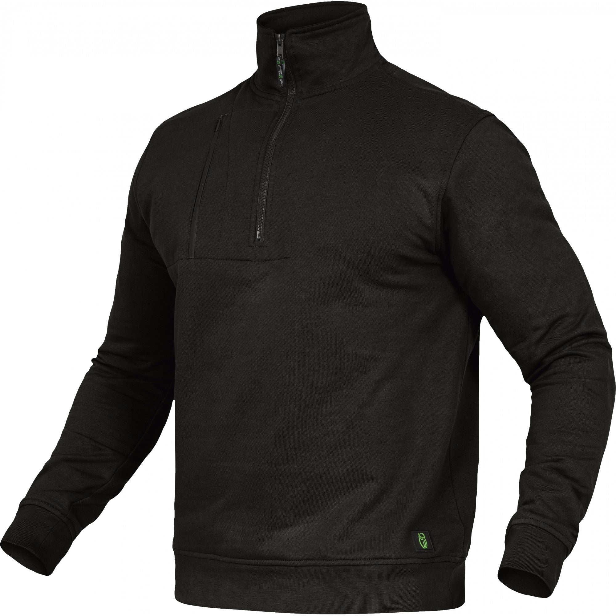 Zip-Sweater Flex Line - Schwarz