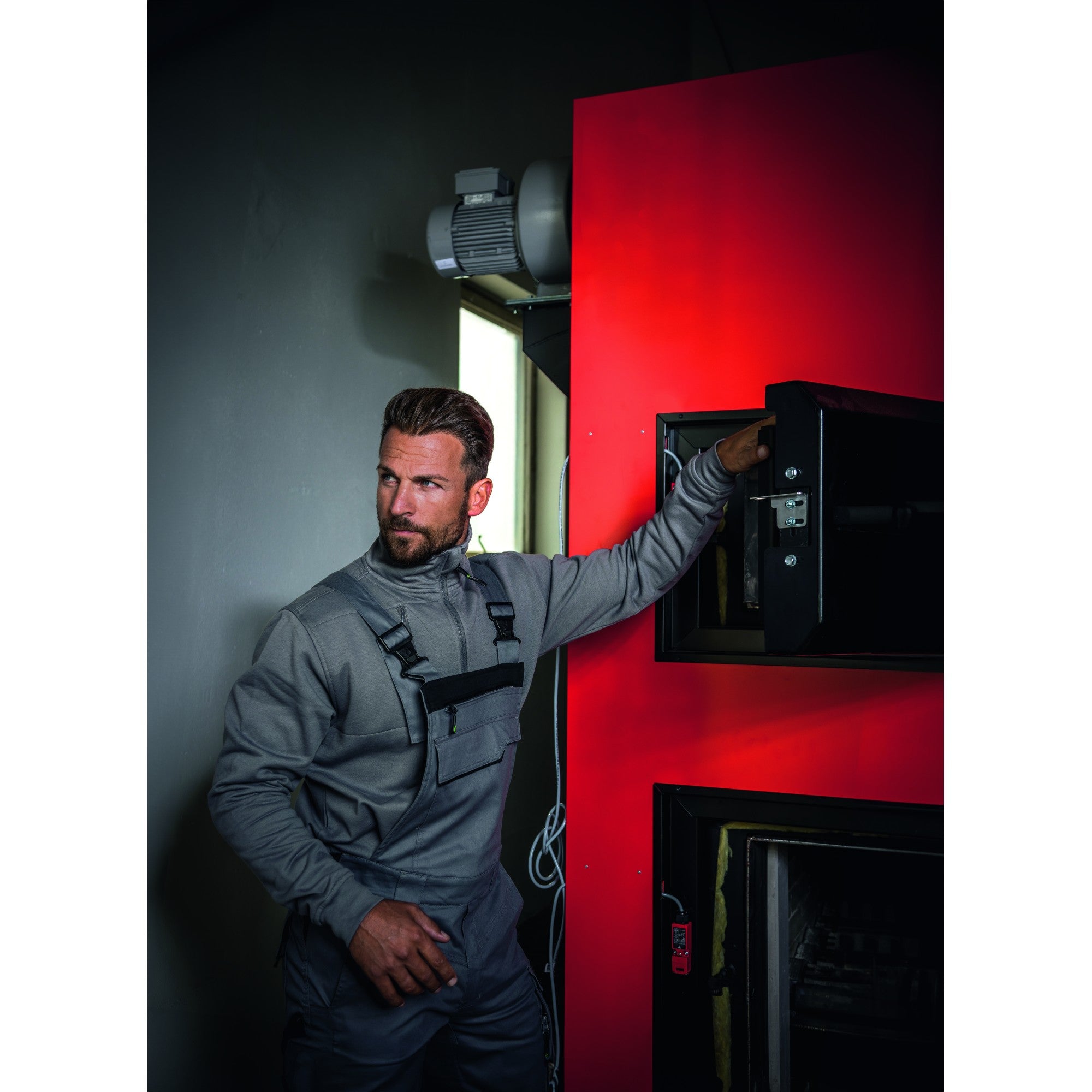 Zip-Sweater Flex Line - Grau