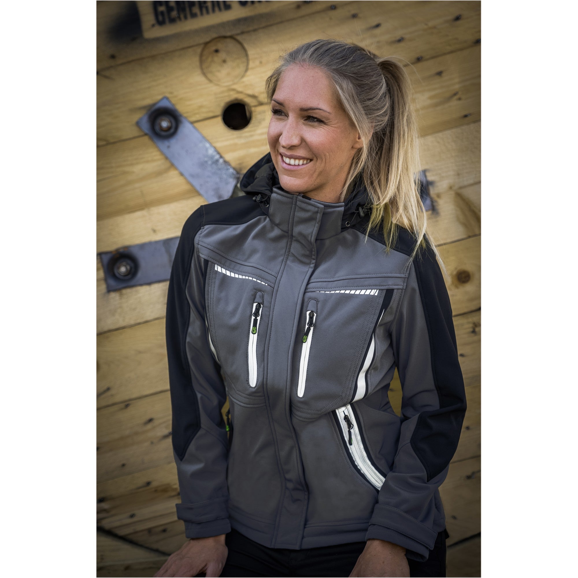 Damen Softshelljacke Flex Line - Grau
