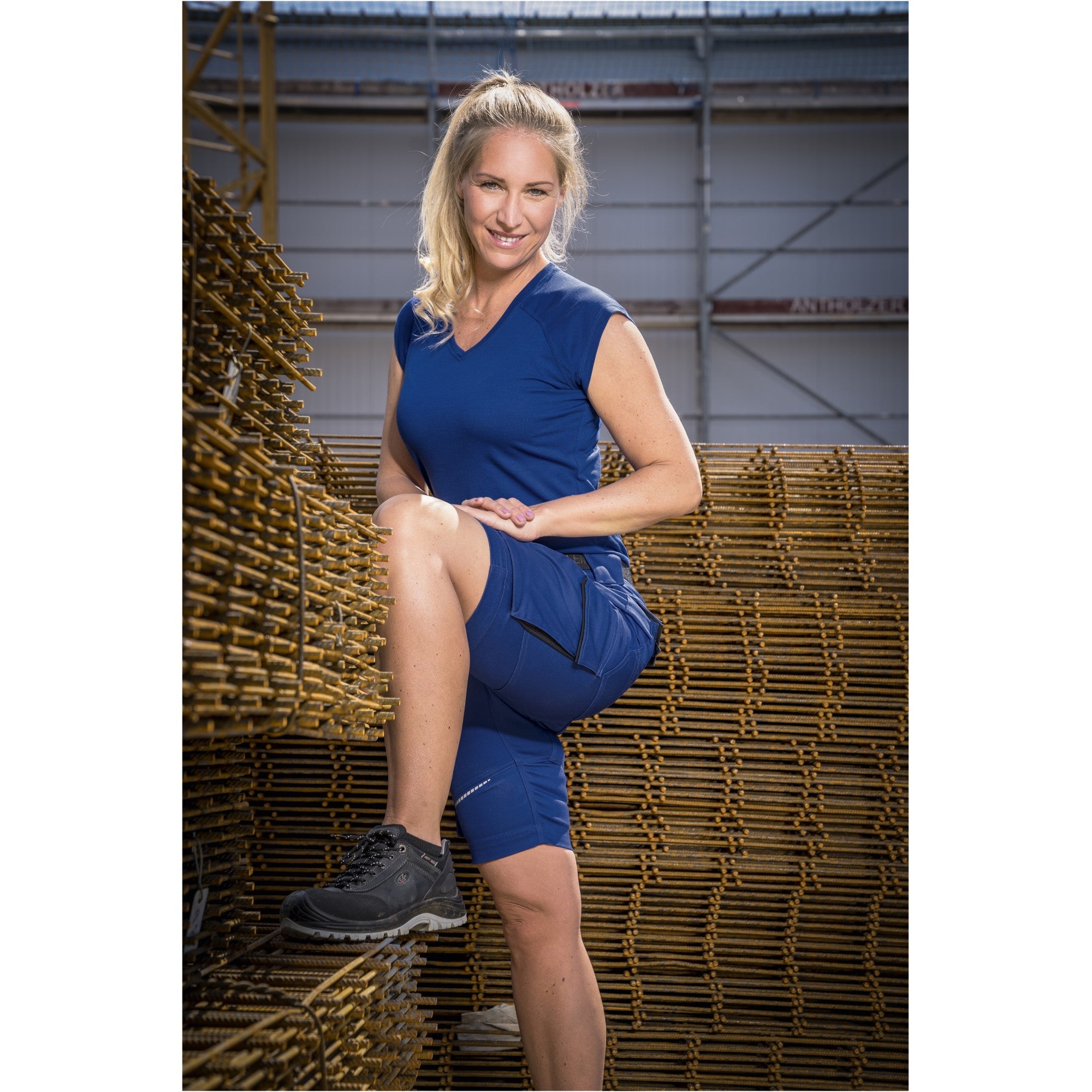 Damen Shorts Flex Line - Korblau