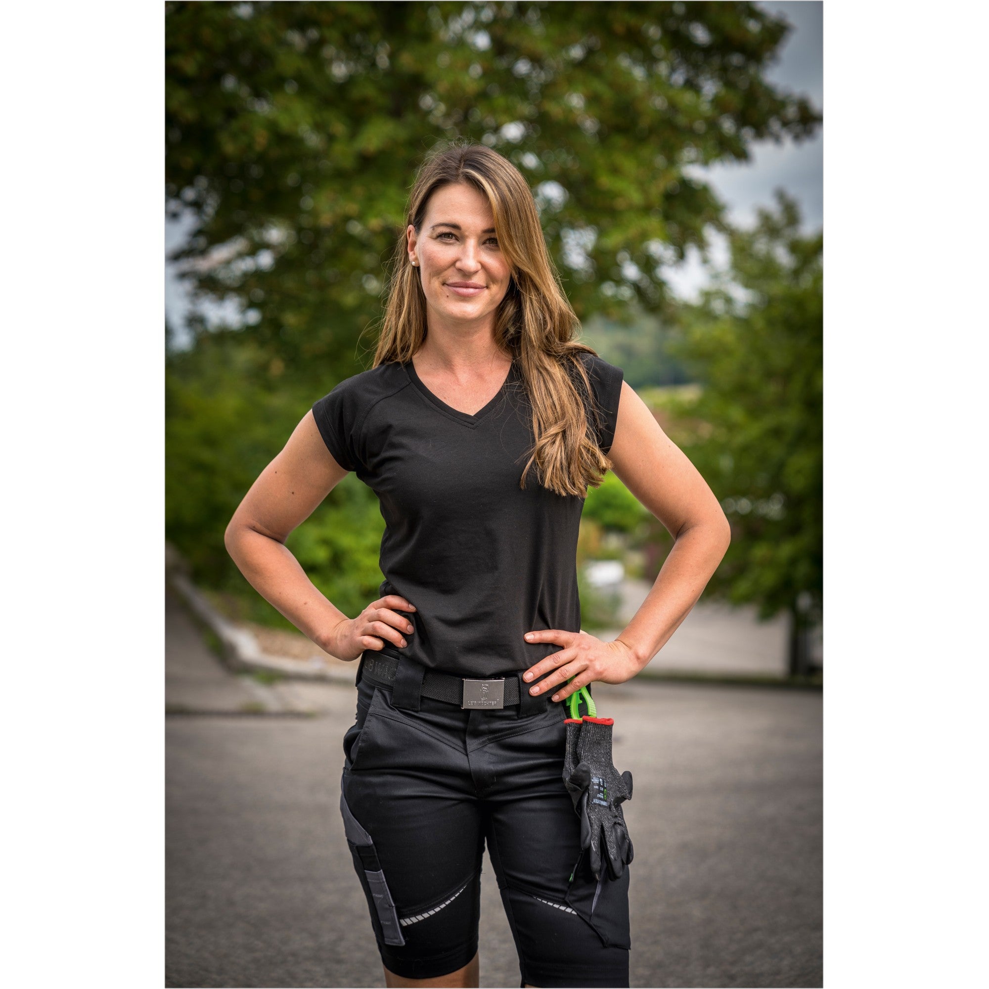 Damen Shorts Flex Line - Schwarz