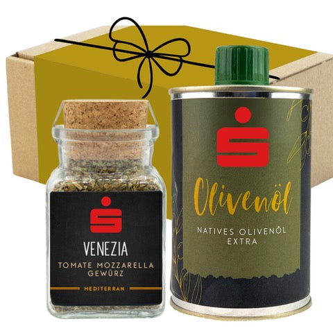 Geschenkset mediterranes Gewürz / Olivenöl