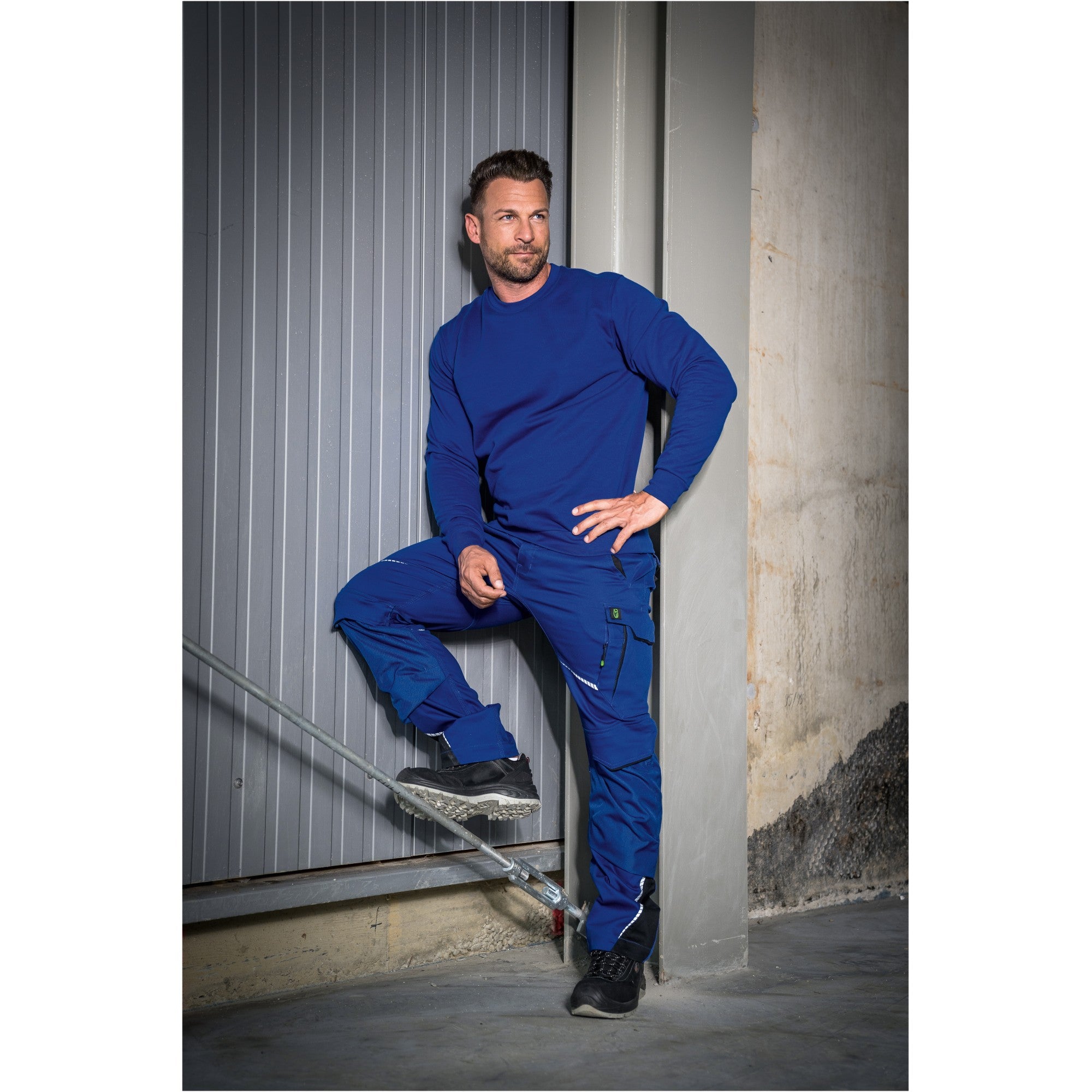 Rundhals Sweater Classic Line - Kornblau