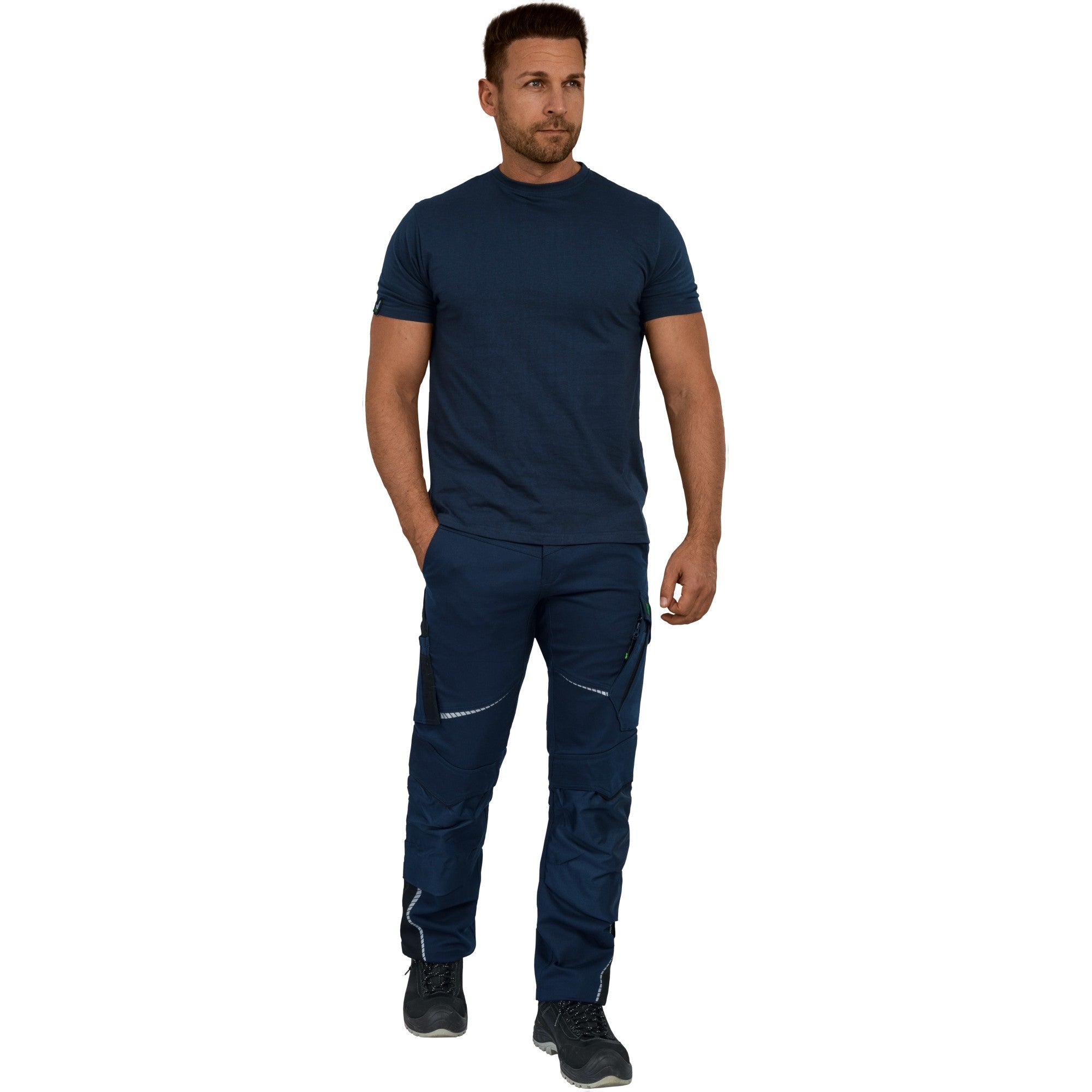 T-Shirt Rundhals Classic Line - Marine