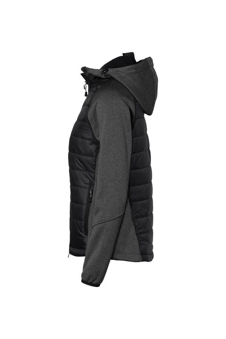 HAKRO Damen Kapuzen-Hybridjacke Contrast