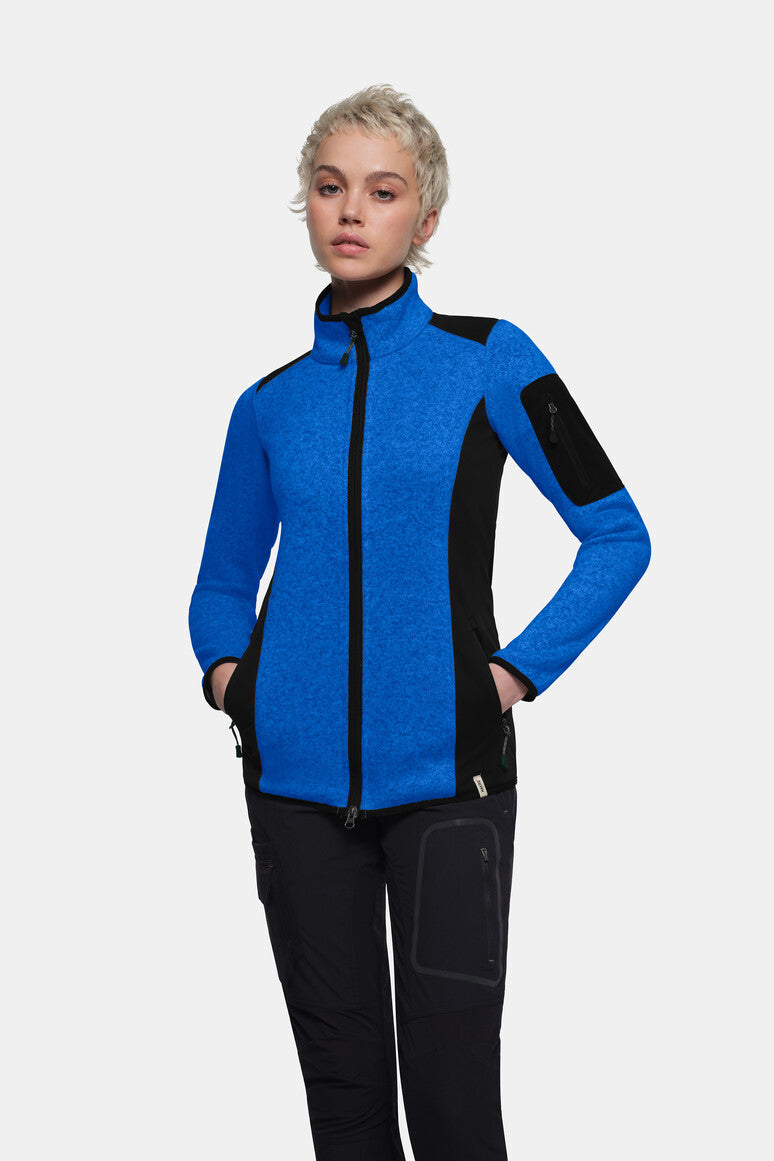 HAKRO Damen Strickfleecejacke