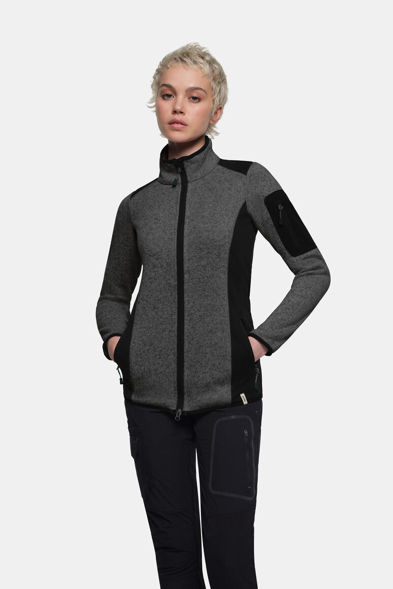 HAKRO Damen Strickfleecejacke