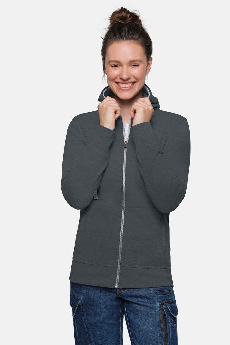HAKRO Damen Kapuzenjacke Bonded ECO
