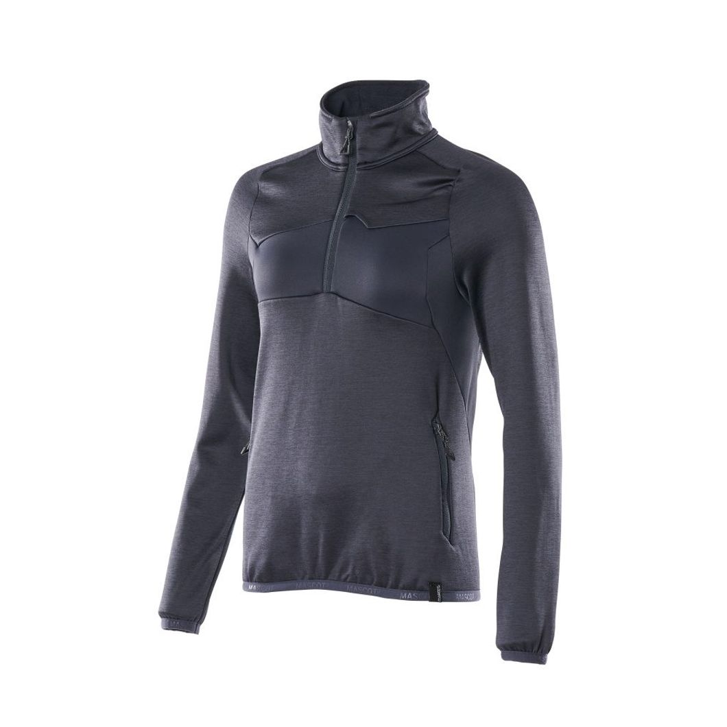 Fleecejacke mit kurzem Reißverschluss Damen