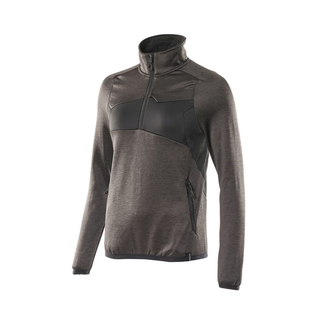Fleecejacke mit kurzem Reißverschluss Damen