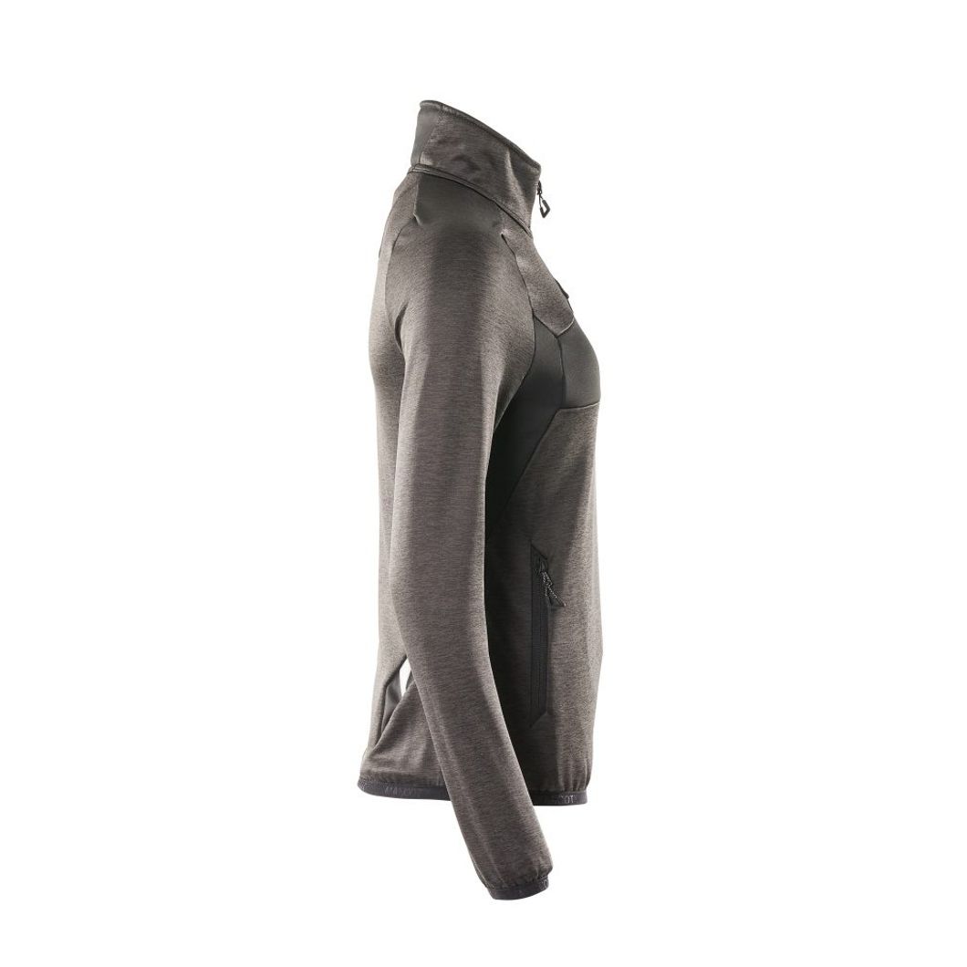 Fleecejacke mit kurzem Reißverschluss Damen
