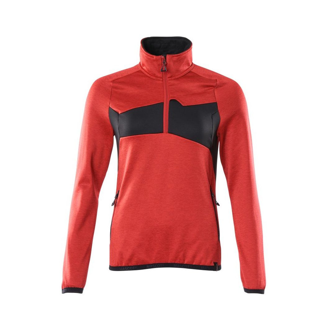 Fleecejacke mit kurzem Reißverschluss Damen