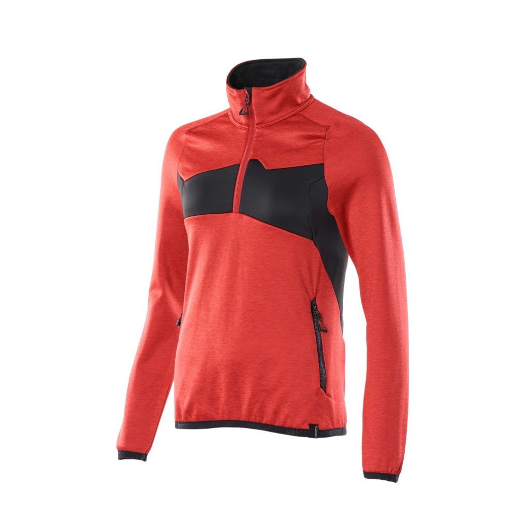 Fleecejacke mit kurzem Reißverschluss Damen
