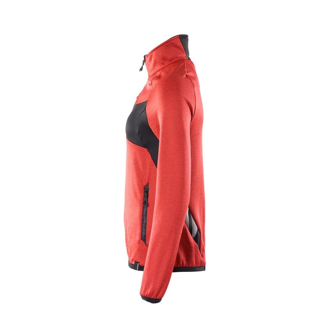 Fleecejacke mit kurzem Reißverschluss Damen
