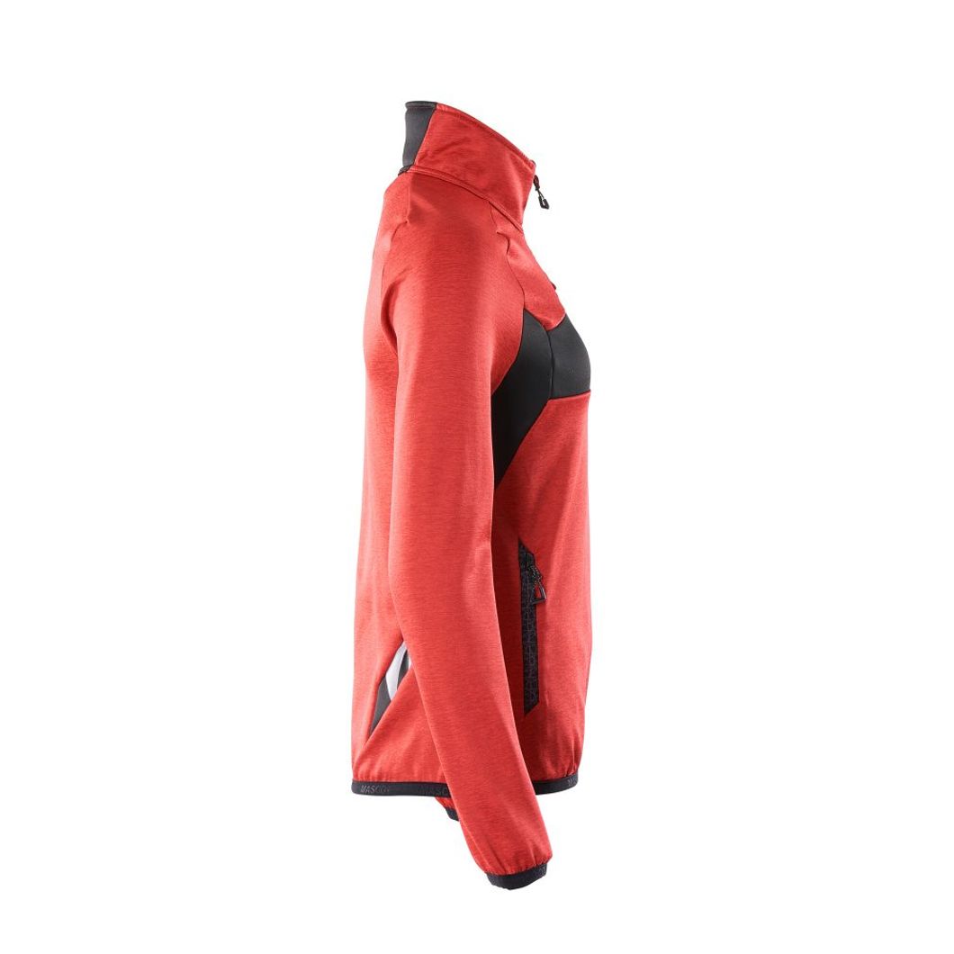 Fleecejacke mit kurzem Reißverschluss Damen