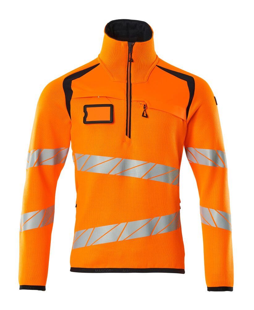 Mascot Safe Strickpullover mit kurzem Reißverschluss