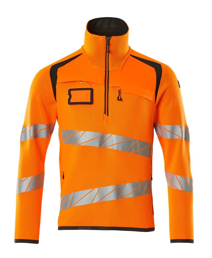 Mascot Safe Strickpullover mit kurzem Reißverschluss