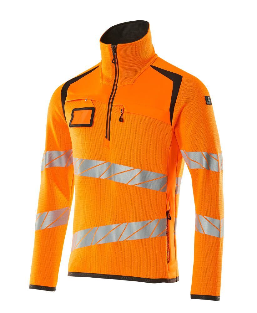 Mascot Safe Strickpullover mit kurzem Reißverschluss