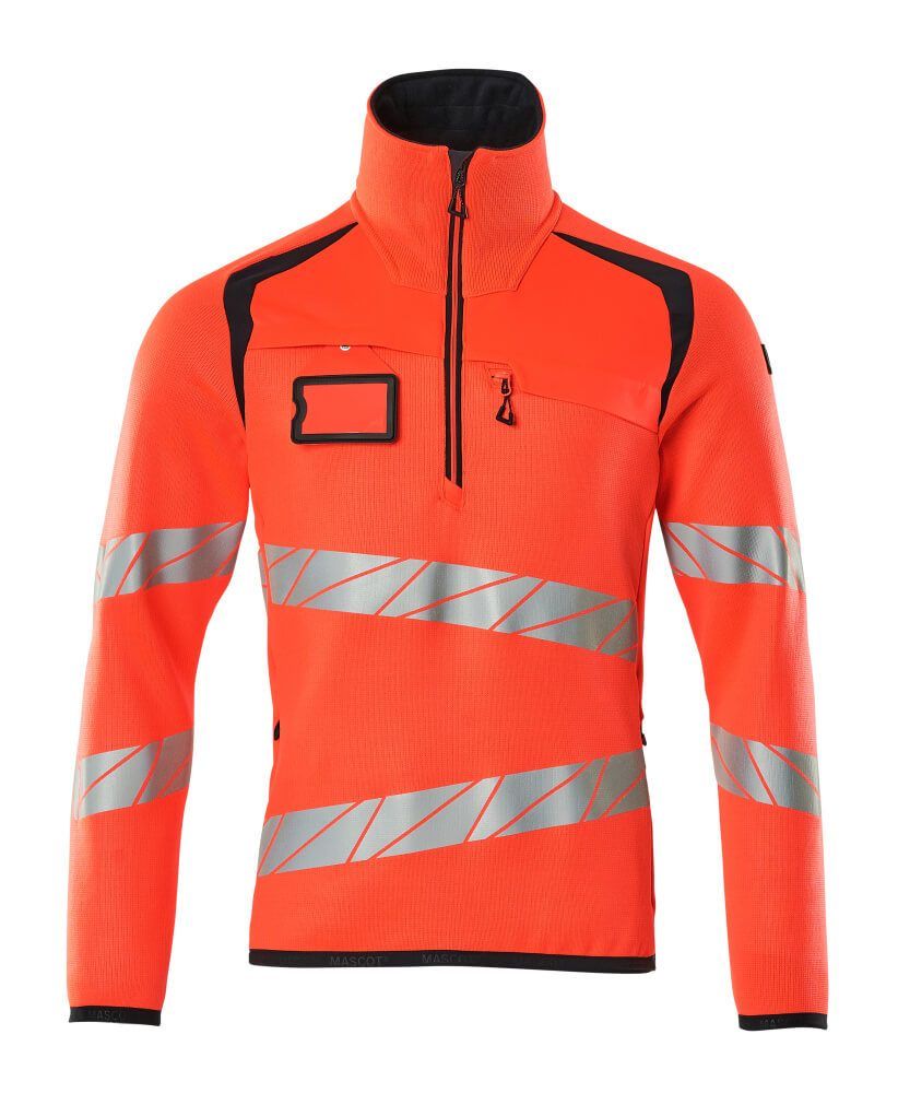 Mascot Safe Strickpullover mit kurzem Reißverschluss