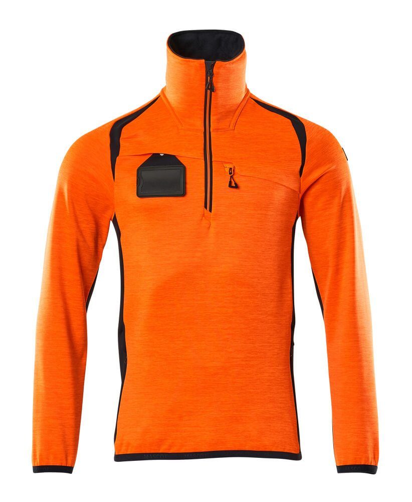 ACCELERATE SAFE Fleecejacke mit kurzem Reißverschluss