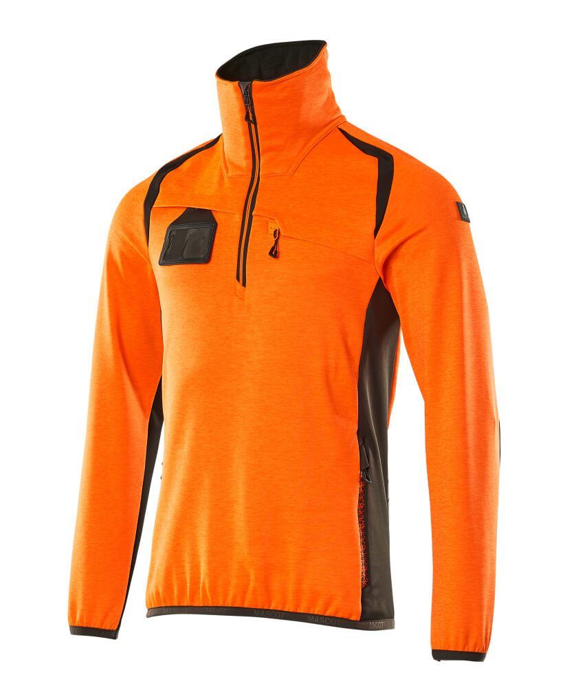 ACCELERATE SAFE Fleecejacke mit kurzem Reißverschluss