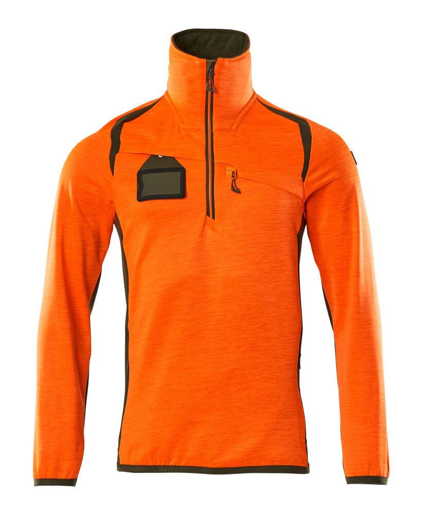 ACCELERATE SAFE Fleecejacke mit kurzem Reißverschluss