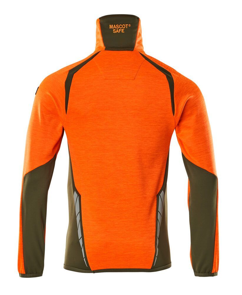 ACCELERATE SAFE Fleecejacke mit kurzem Reißverschluss