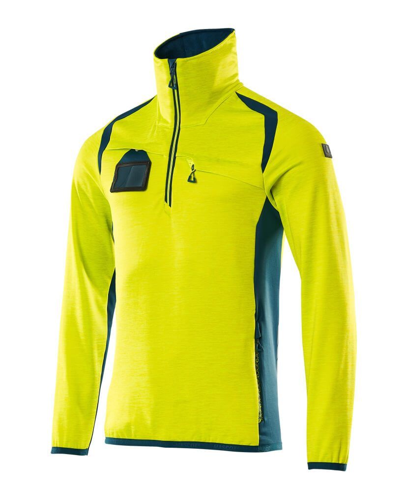 ACCELERATE SAFE Fleecejacke mit kurzem Reißverschluss