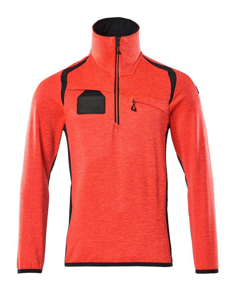 ACCELERATE SAFE Fleecejacke mit kurzem Reißverschluss