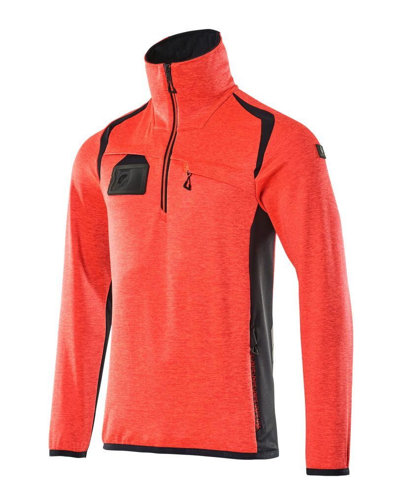 ACCELERATE SAFE Fleecejacke mit kurzem Reißverschluss