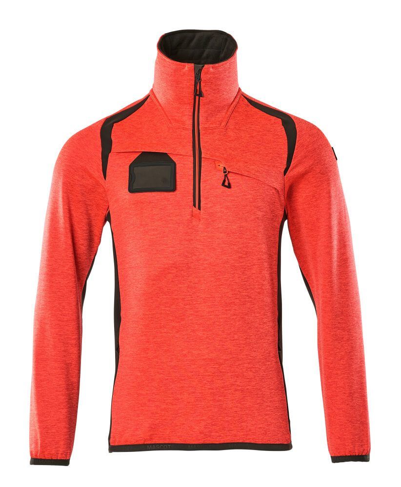 ACCELERATE SAFE Fleecejacke mit kurzem Reißverschluss