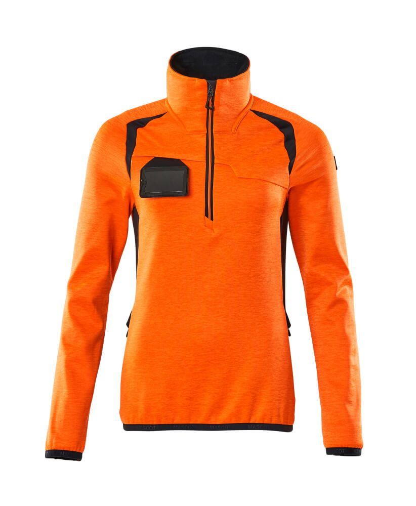 ACCELERATE SAFE Fleecejacke mit kurzem Reißverschluss Damen