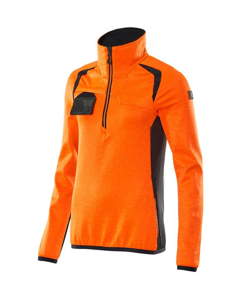 ACCELERATE SAFE Fleecejacke mit kurzem Reißverschluss Damen