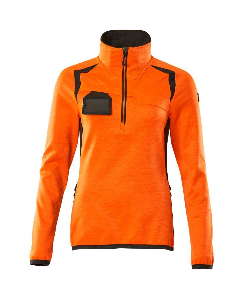 ACCELERATE SAFE Fleecejacke mit kurzem Reißverschluss Damen