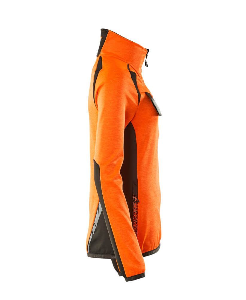ACCELERATE SAFE Fleecejacke mit kurzem Reißverschluss Damen