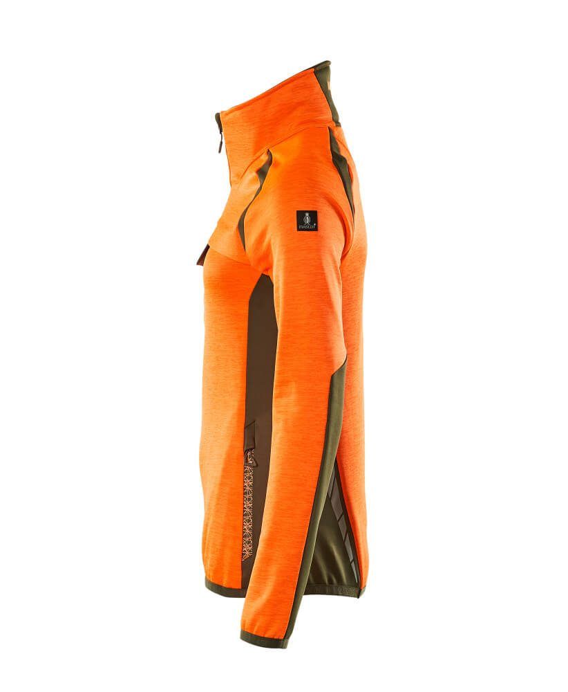 ACCELERATE SAFE Fleecejacke mit kurzem Reißverschluss Damen