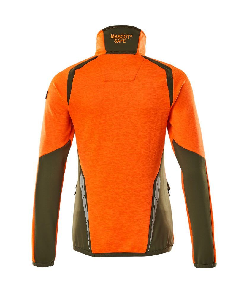 ACCELERATE SAFE Fleecejacke mit kurzem Reißverschluss Damen