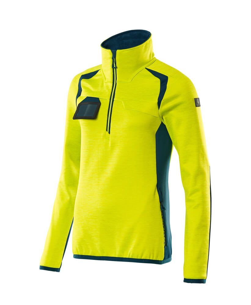 ACCELERATE SAFE Fleecejacke mit kurzem Reißverschluss Damen