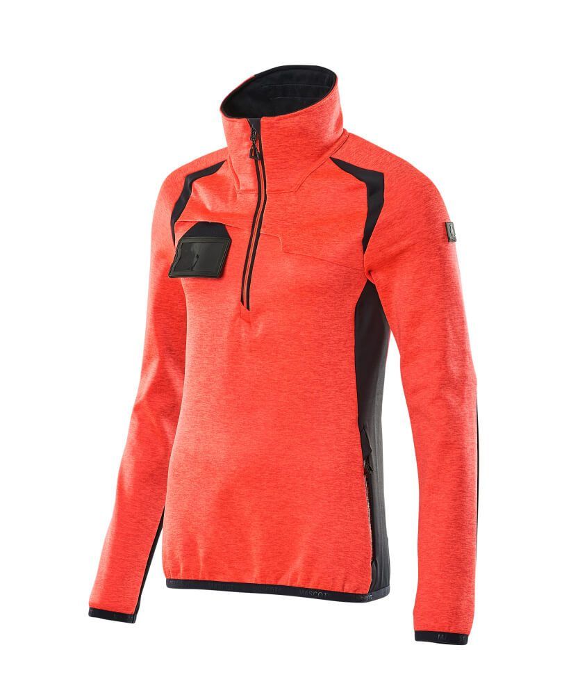 ACCELERATE SAFE Fleecejacke mit kurzem Reißverschluss Damen